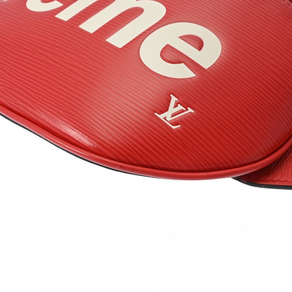 Louis Vuitton Red Leather Epi LV Supreme Bag Collaboration Body Bum - Picture 5 of 11